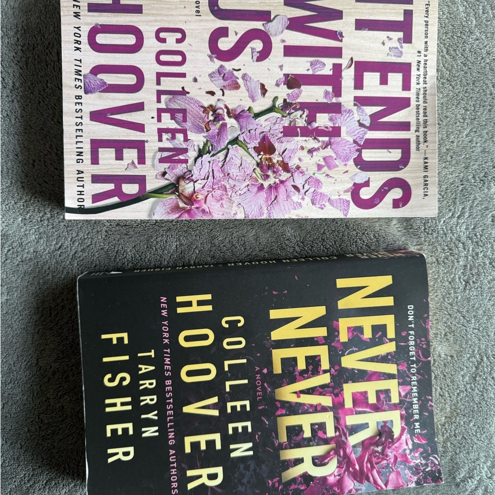 Colleen Hoover Book Set with Purple and Black Covers